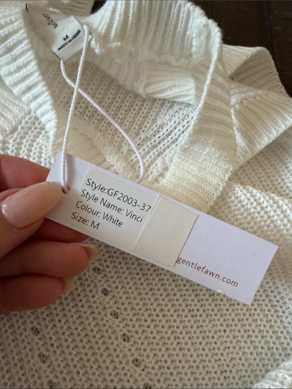 Gentle Fawn White Ribbed Halter Knit Tank - Picture 8 of 8